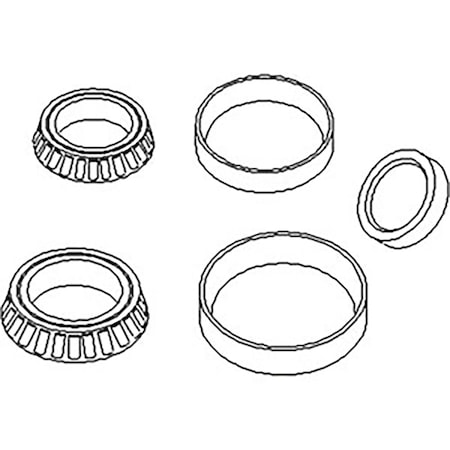 Aftermarket VLH1717 WBK15 Tail Wheel Bearing Set for Rhino Rotary Cutters FL15M SR15M TW168 WHB10-0005